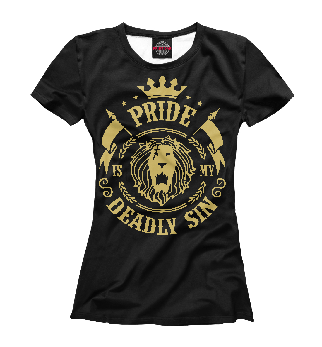 Женская Футболка с принтом Pride is my sin, артикул ANR-478445-fut-1mp