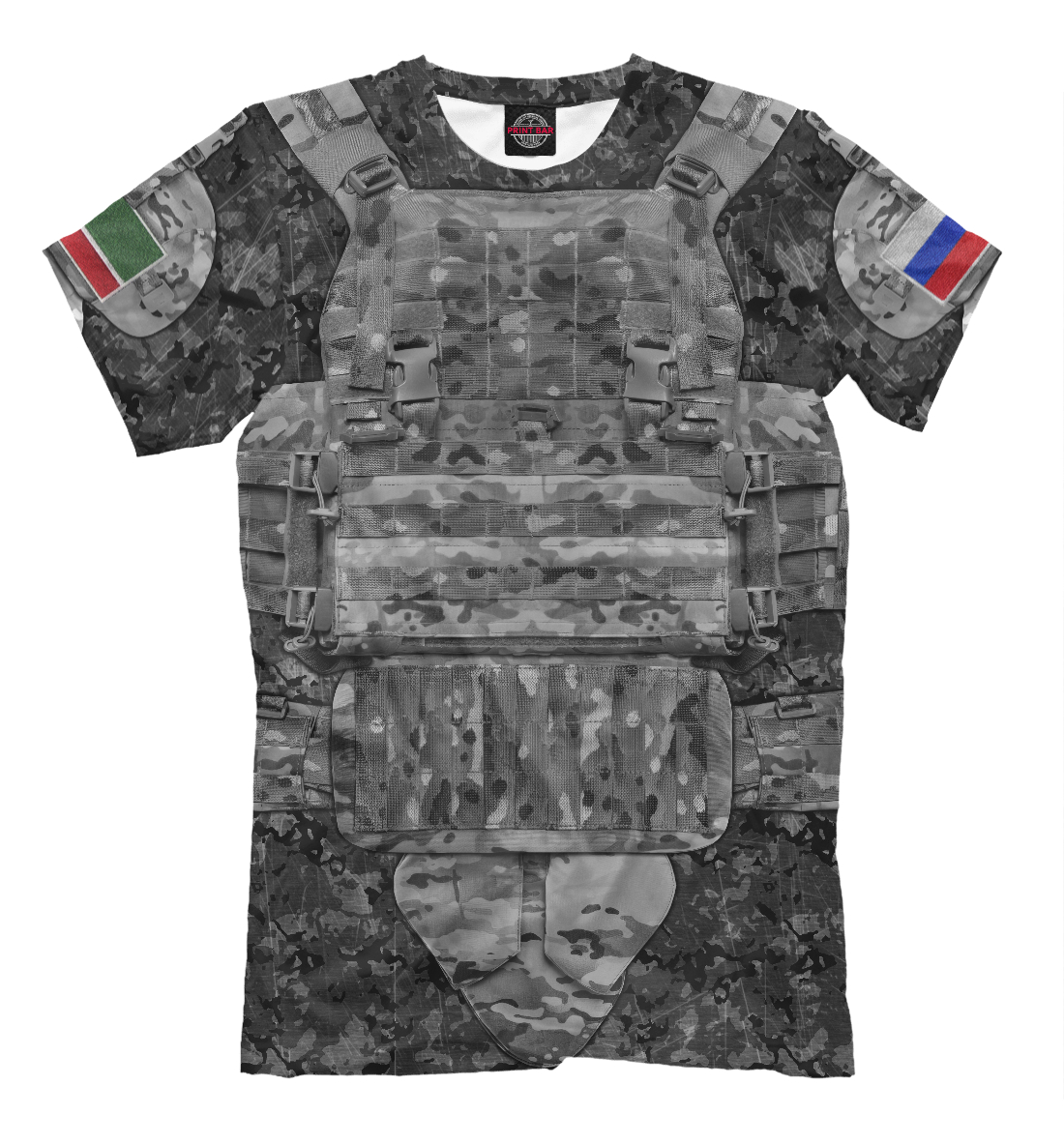 Футболка Чеченский Батальон для мужчин, артикул: BLV-874854-fut-2mp