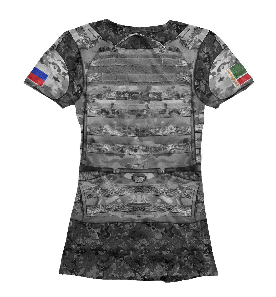 Женская Футболка с принтом Чеченский Батальон, артикул BLV-874854-fut-1mp - фото 2