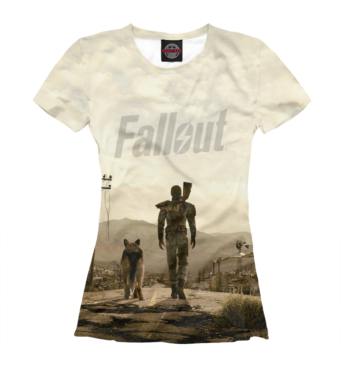 Футболка Fallout для девочек, артикул: FOT-435799-fut-1mp