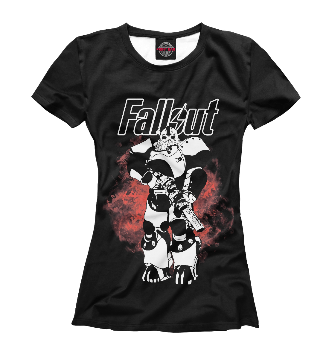 Футболка Fallout Фоллаут в броне для девочек, артикул: FOT-326262-fut-1mp