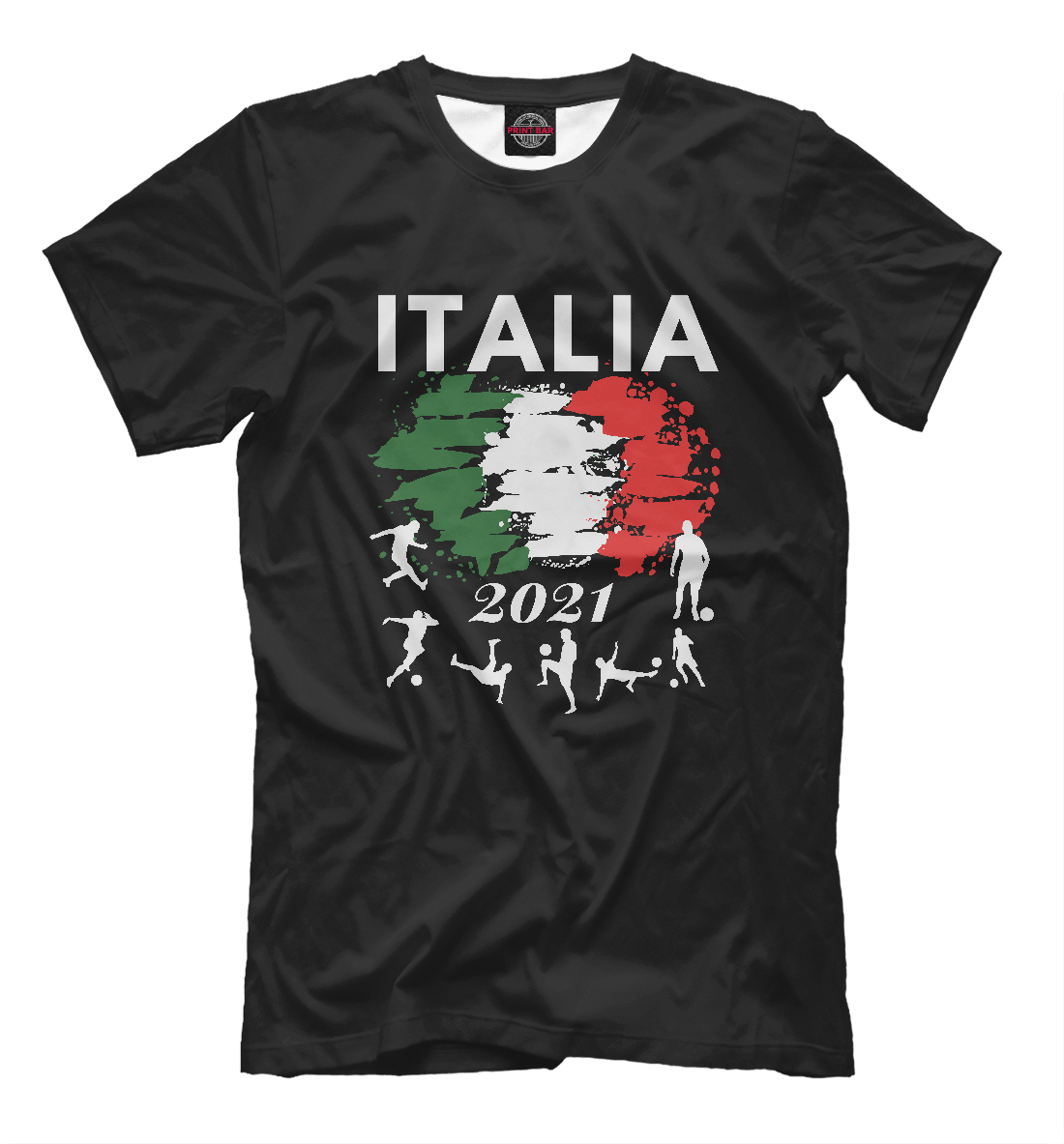 Футболка Italia 2021 для мужчин, артикул: SIT-422505-fut-2mp