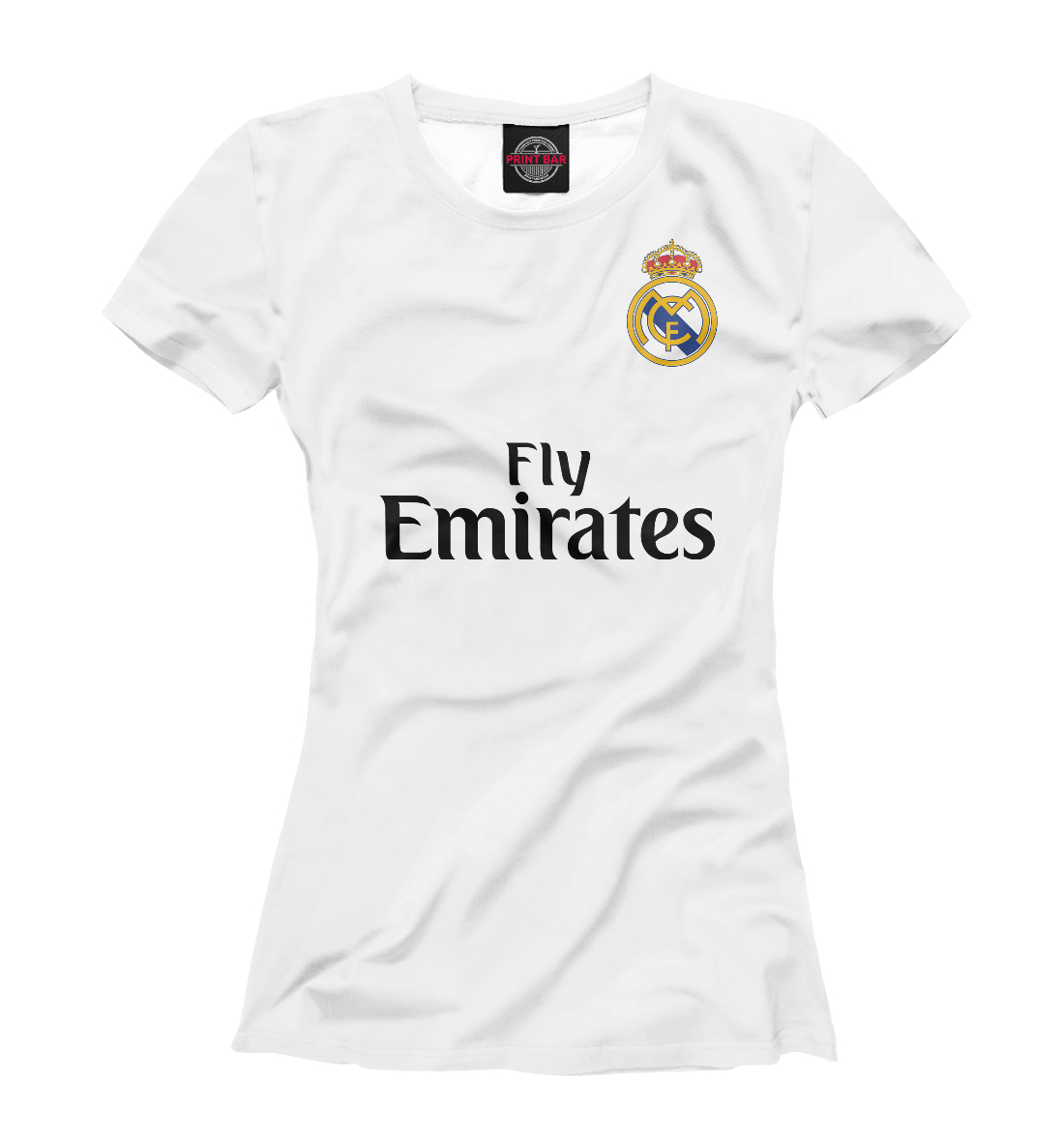 Детская Футболка Форма Реал Мадрид для девочек, артикул REA-876584-fut-1mp