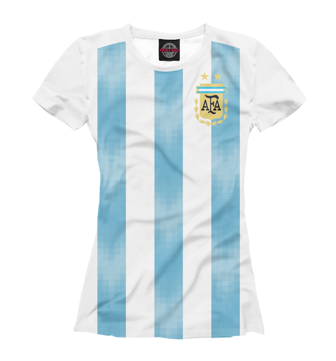 Футболка Форма Сборной Аргентины для девочек, артикул: FNS-894333-fut-1mp
