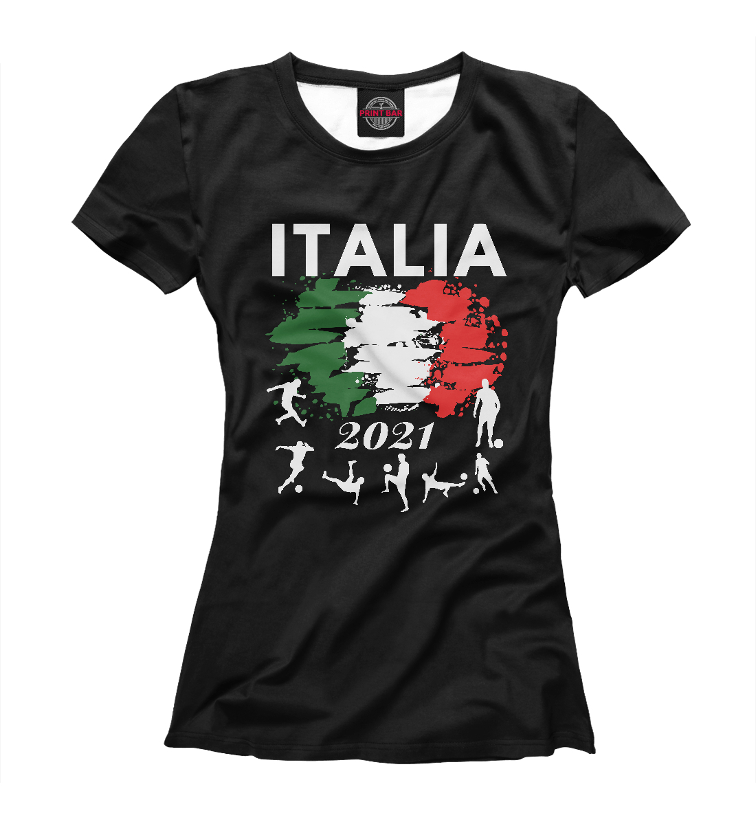 Футболка Italia 2021 для девочек, артикул: SIT-422505-fut-1mp