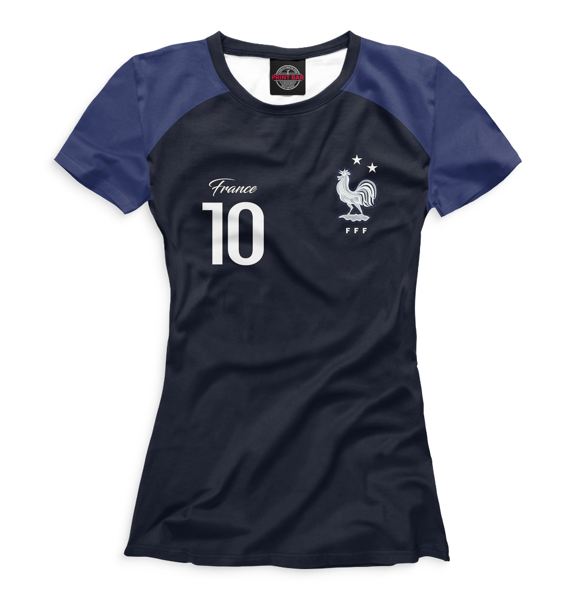 Футболка Килиан Мбаппе - Сборная Франции для девочек, артикул: FLT-501746-fut-1mp