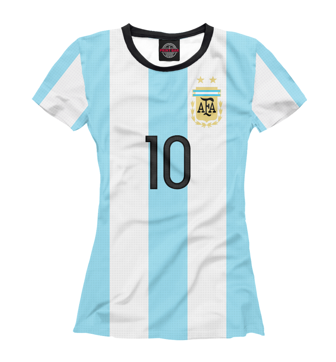 Футболка Месси Форма Сборной Аргентины для женщин, артикул: FNS-248985-fut-1mp