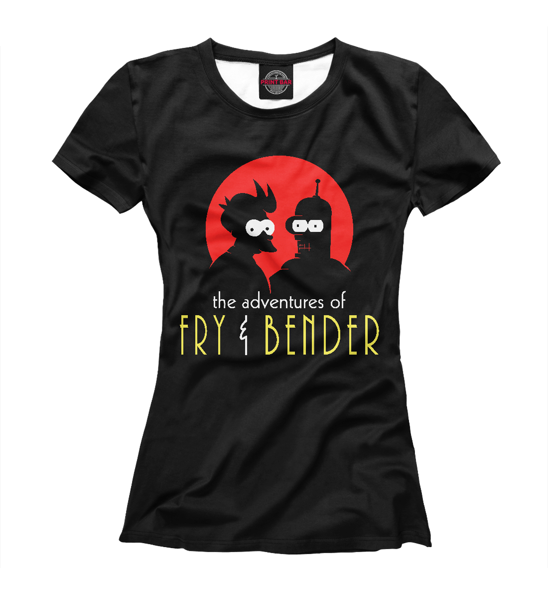 Футболка Fry & Bender для женщин, артикул: FUT-340127-fut-1mp