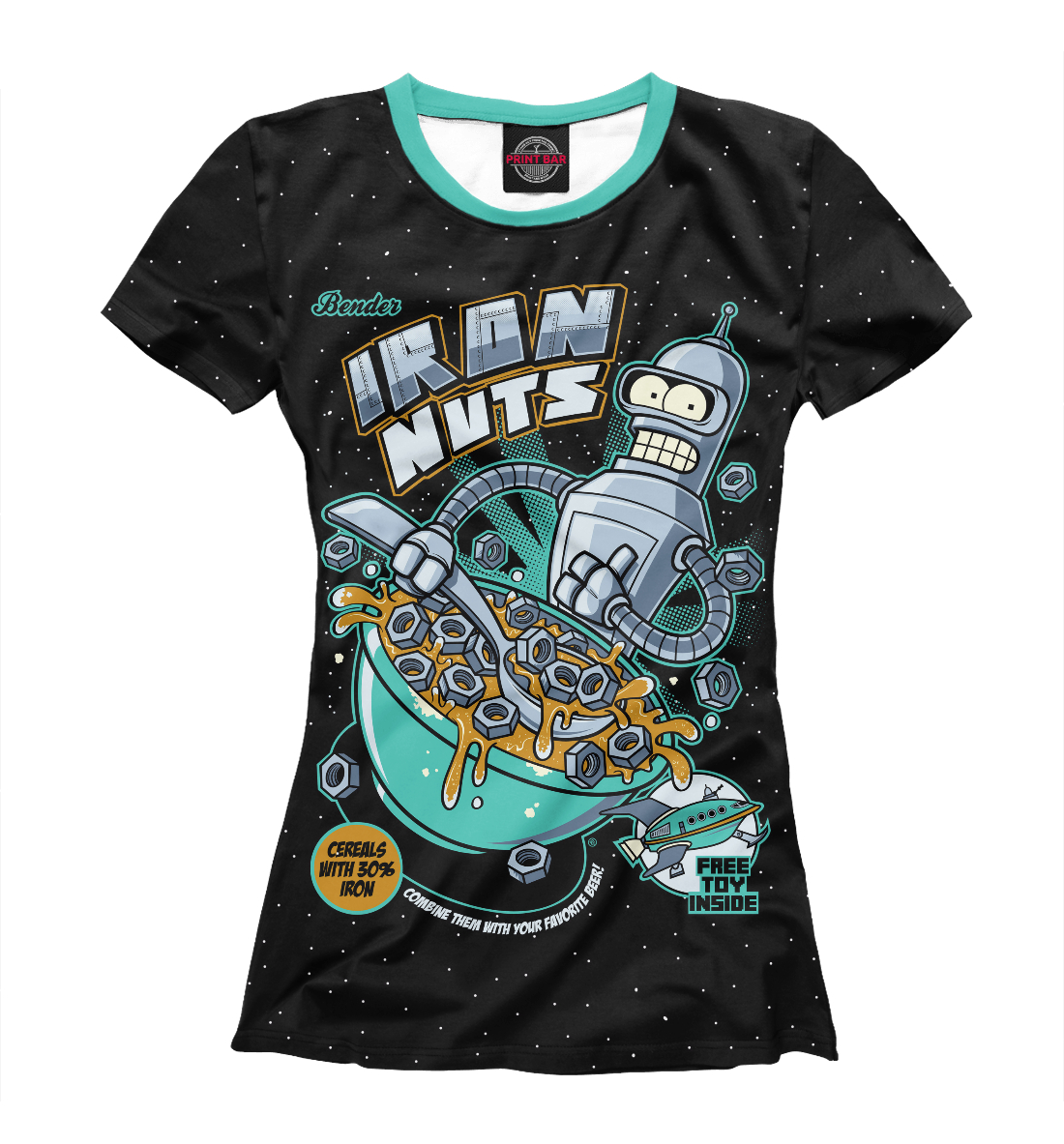 Футболка Iron Nuts для девочек, артикул: FUT-355756-fut-1mp
