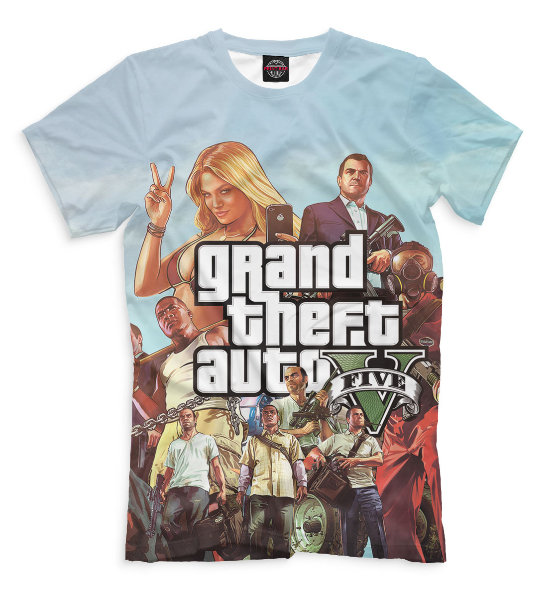 Футболка Grand Theft Auto V для мужчин, артикул: ROC-535016-fut-2mp