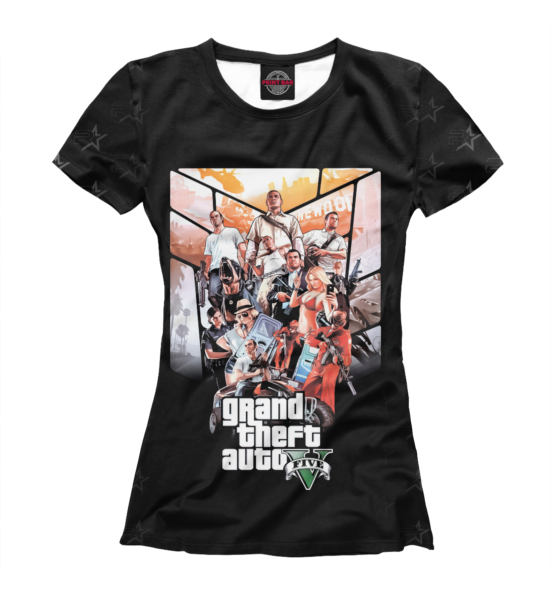 Футболка Grand Theft Auto | GTA для девочек, артикул: GTA-504198-fut-1mp