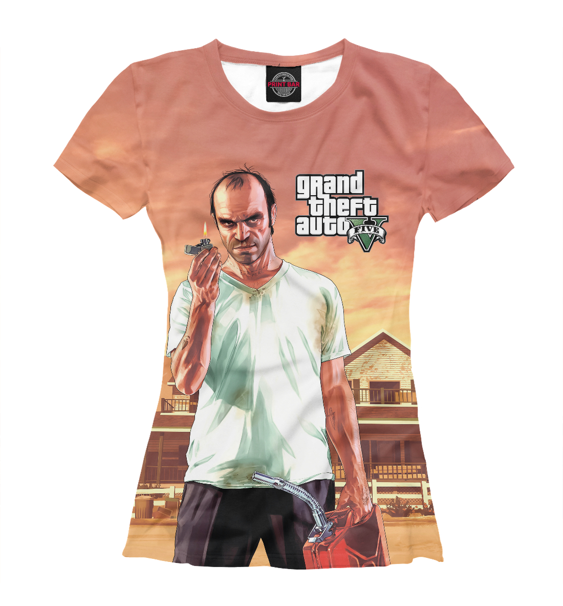 Детская Футболка с принтом Grand Theft Auto | GTA для девочек, артикул GTA-753900-fut-1mp
