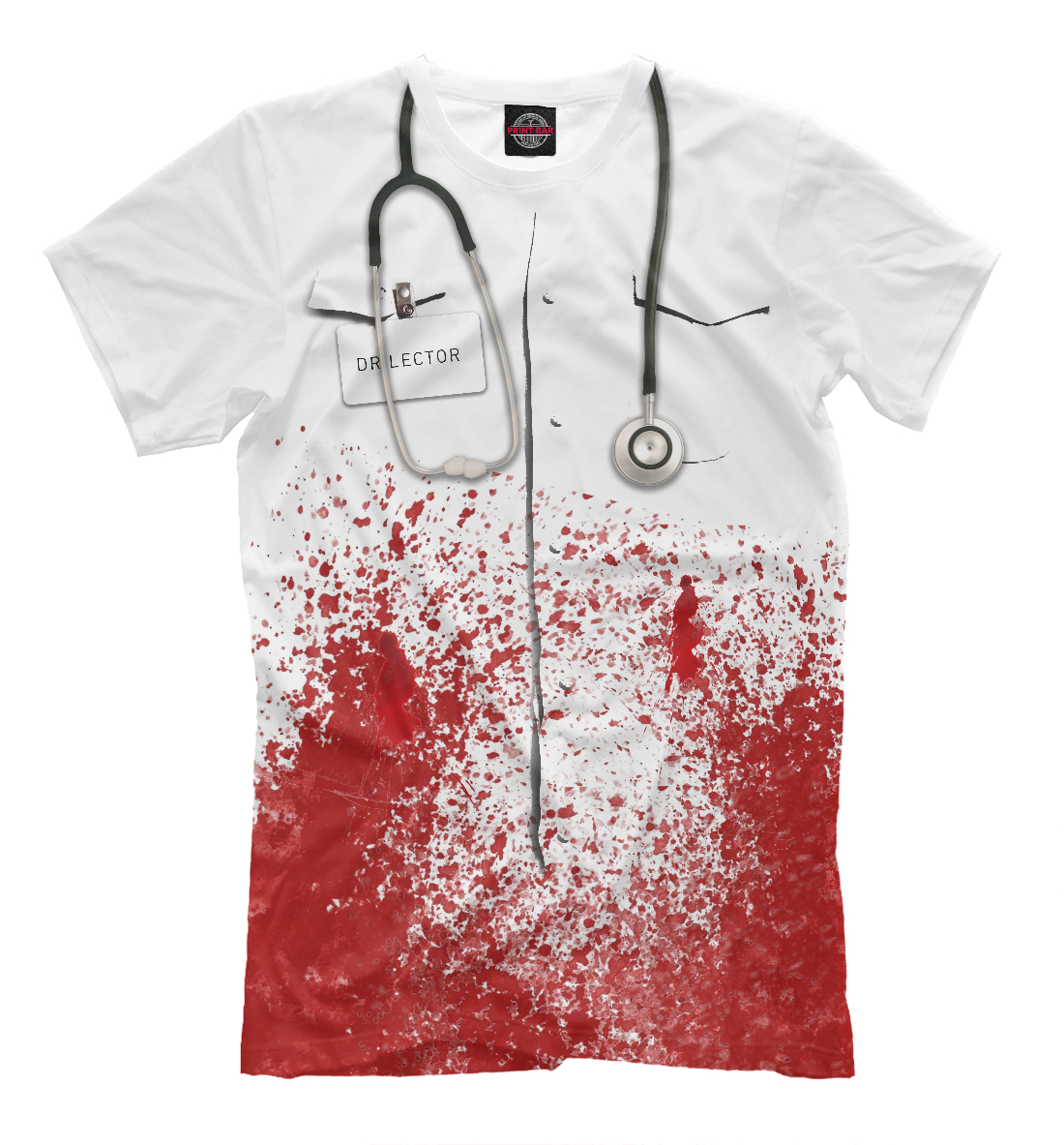Футболка bloody doctor для мужчин, артикул: HAL-556232-fut-2mp