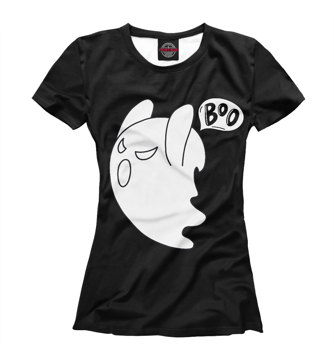 Футболка Boo Ghost \ Привидение Бу для женщин, артикул: HAL-747144-fut-1mp