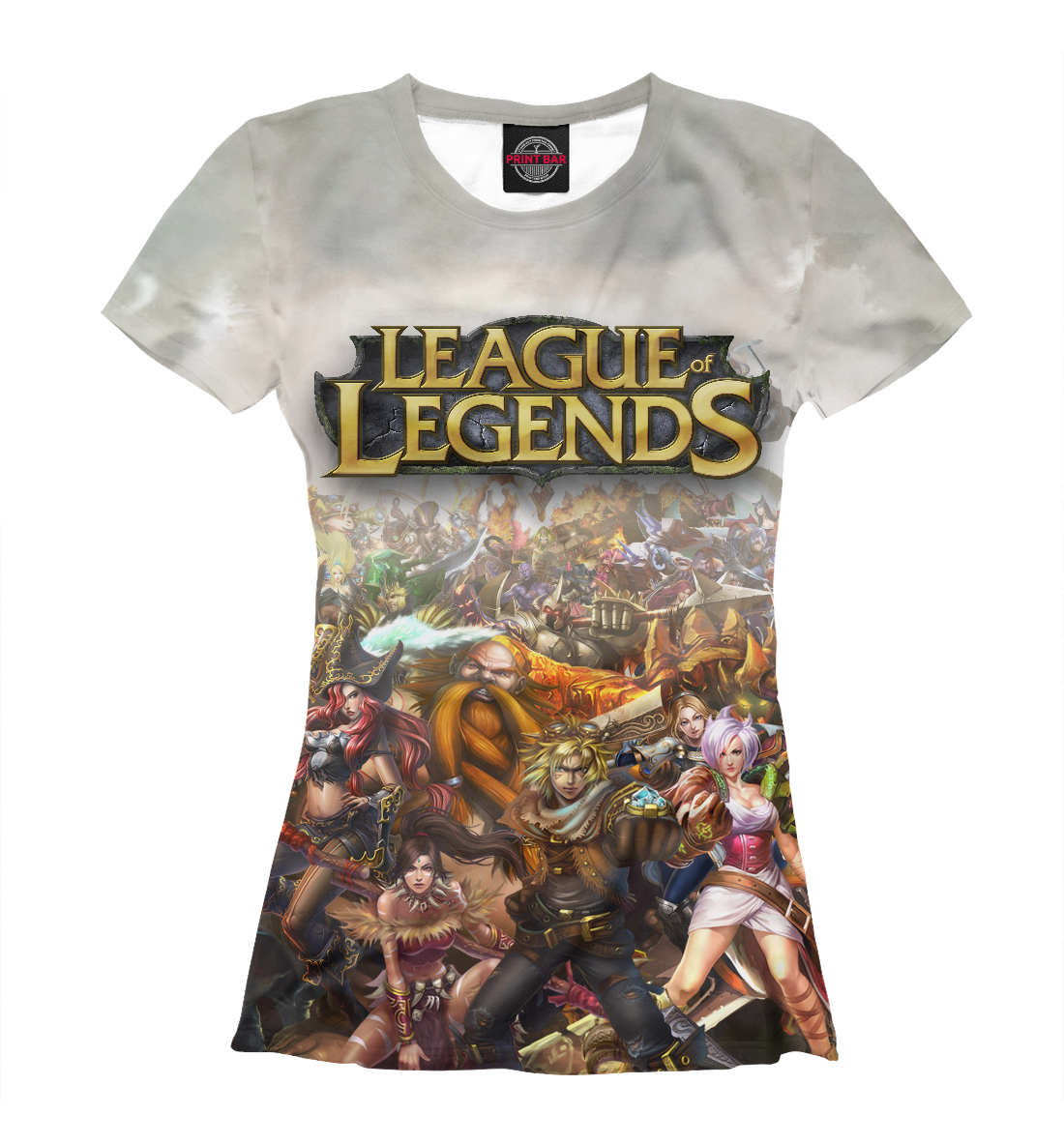 Футболка League of Legends для женщин, артикул: LOL-801016-fut-1mp
