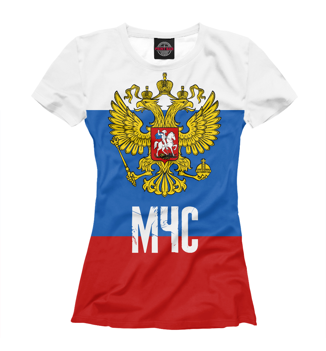 Футболка МЧС России для девочек, артикул: MCS-563579-fut-1mp