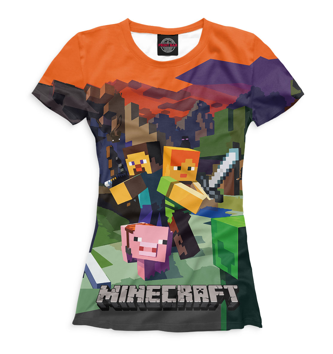 Футболка Minecraft для женщин, артикул: MCR-556722-fut-1mp