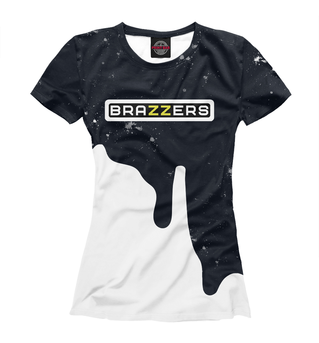 Женская Футболка с надписью Brazzers, артикул BRZ-108057-fut-1mp