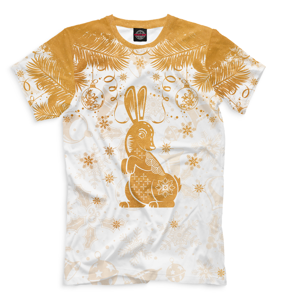 Футболка Золотой кролик для мужчин, артикул: YOT-186992-fut-2mp