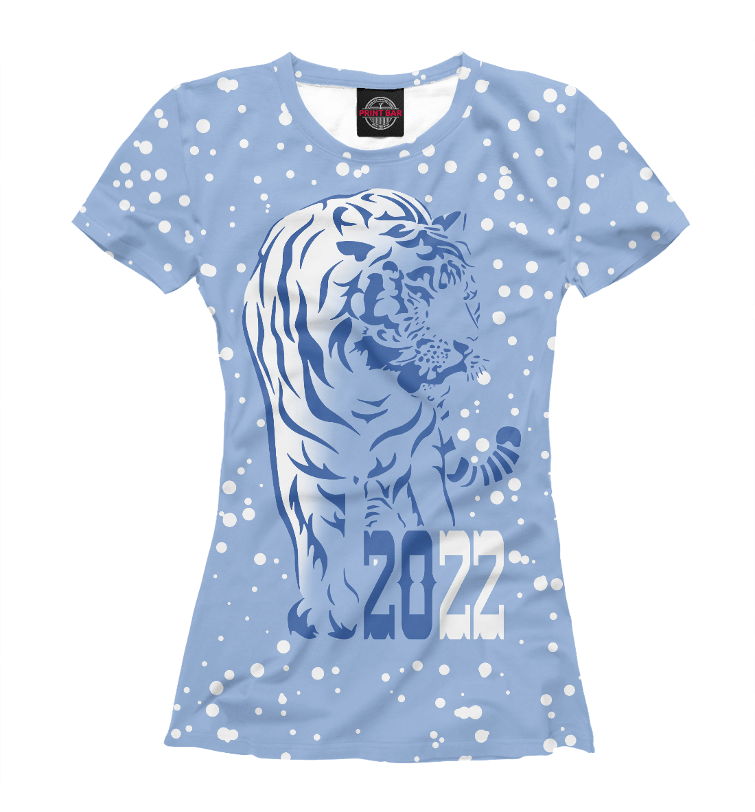 Футболка Голубой водяной тигр для девочек, артикул: NVR-742883-fut-1mp