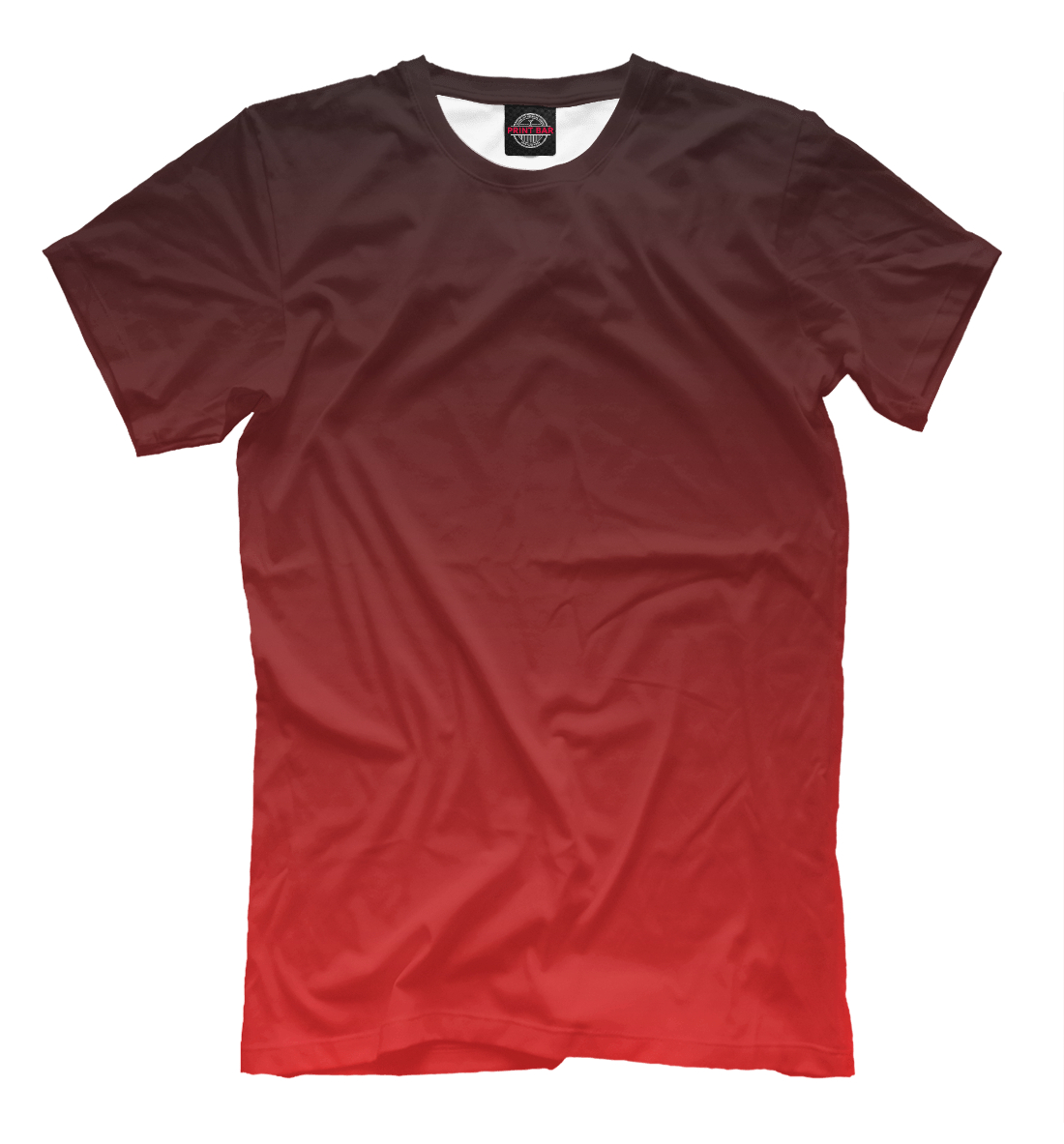Футболка Градиент Красный в Черный для мужчин, артикул: CLR-933713-fut-2mp