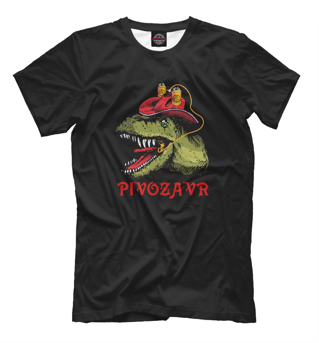 Футболка Пивозавр для мужчин, артикул: PIV-975628-fut-2mp