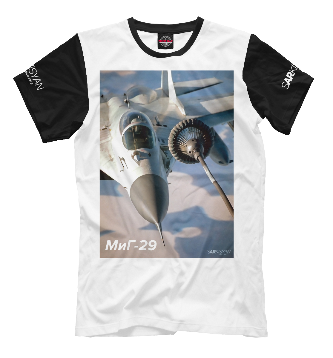 Футболка МиГ-29 для мужчин, артикул: APN-514162-fut-2mp