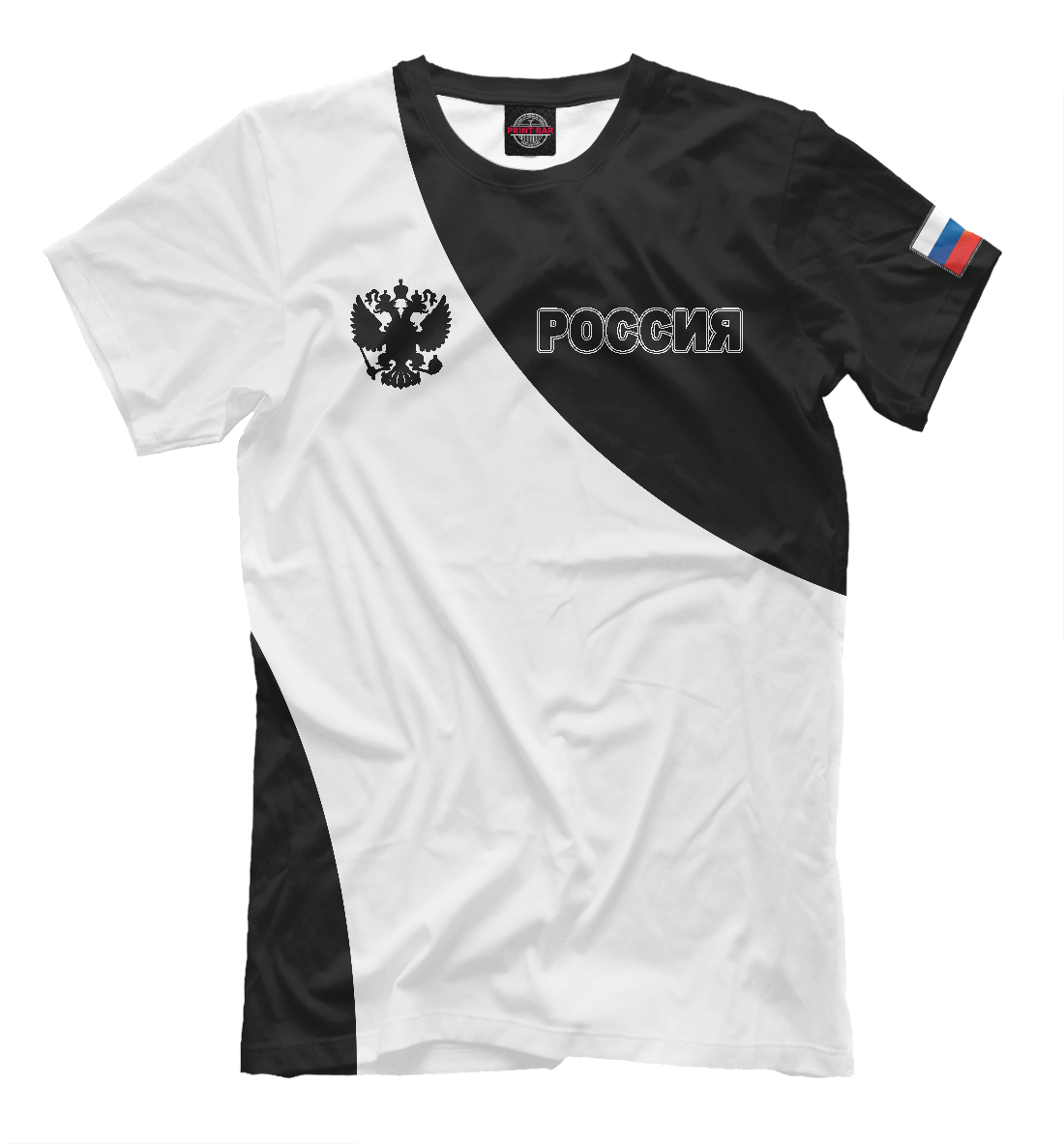 Футболка Россия для мужчин, артикул: SRF-595350-fut-2mp