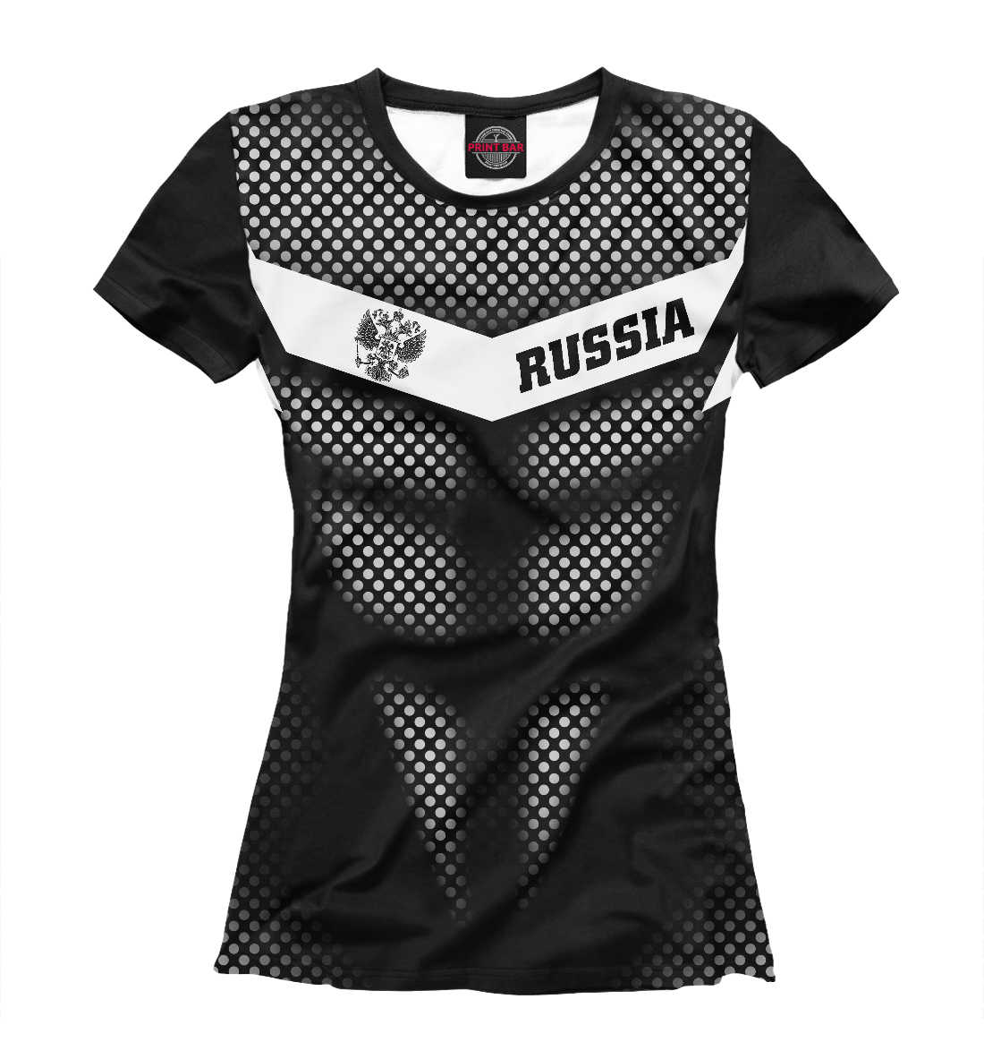 Детская Футболка с принтом Россия для девочек, артикул SRF-877570-fut-1mp