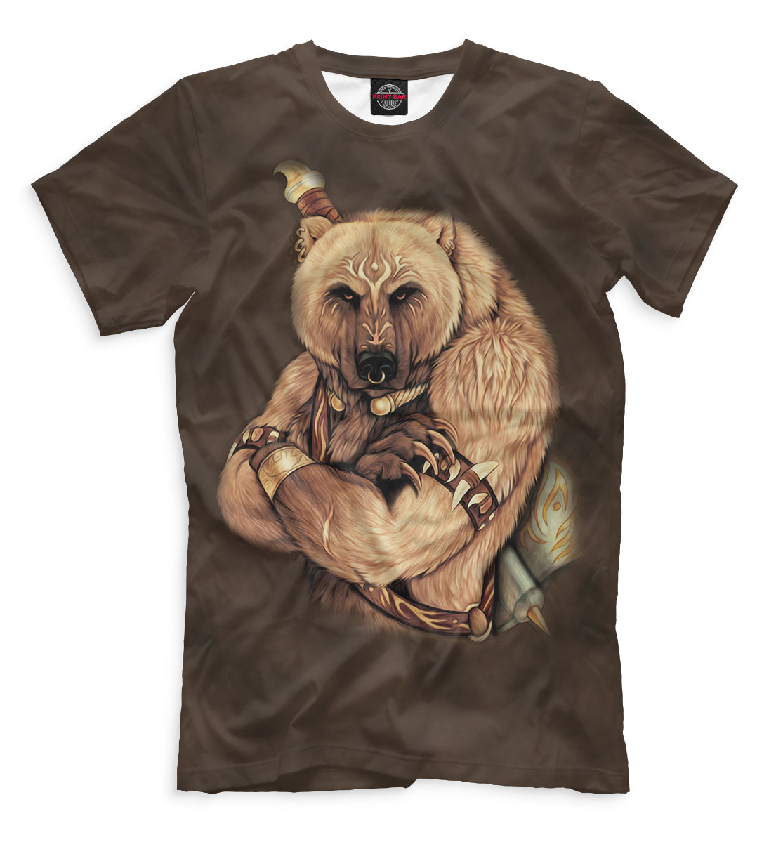 Футболка Медведь для мужчин, артикул: SVN-953338-fut-2mp