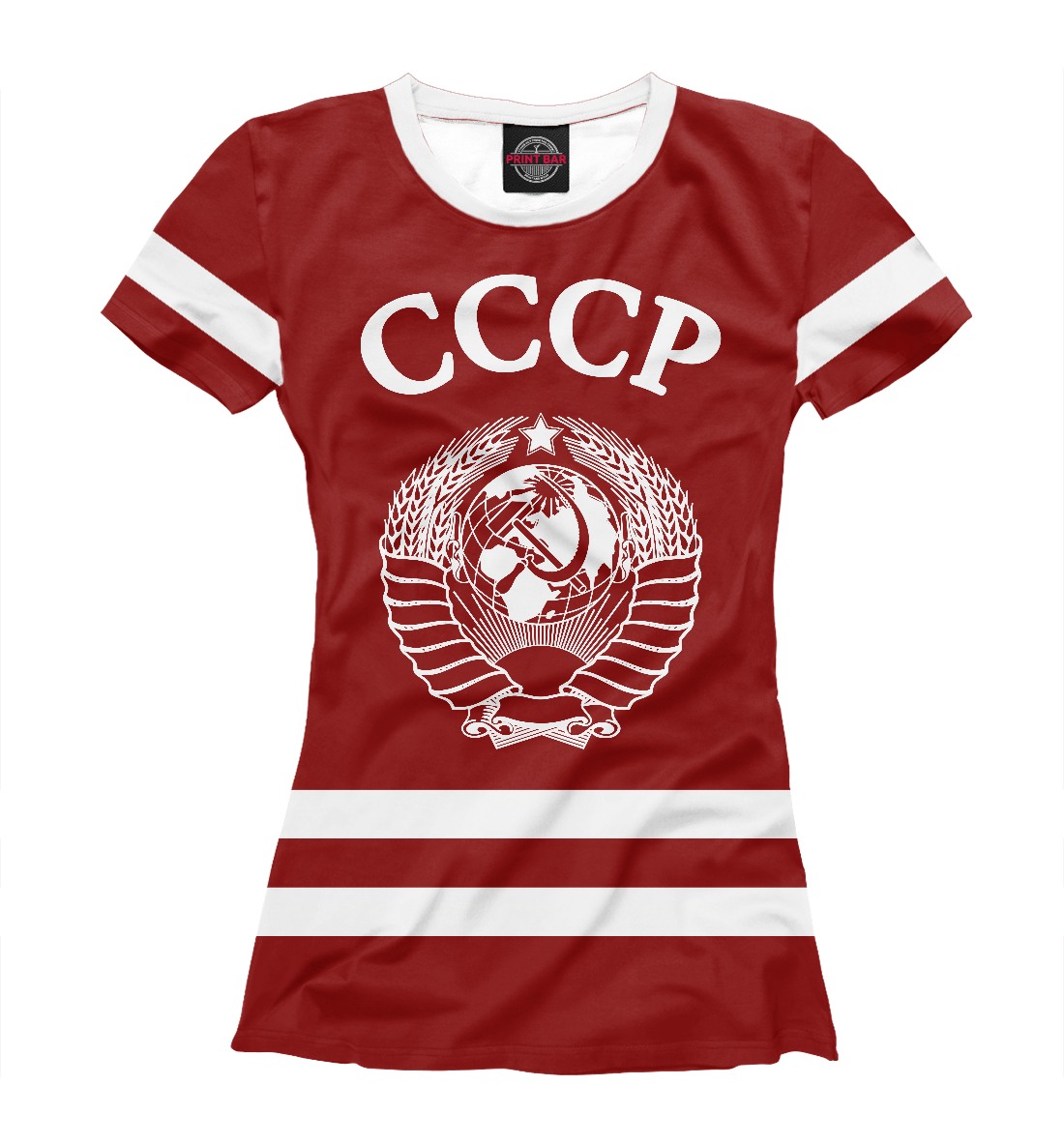 Детская Футболка с принтом Герб СССР для девочек, артикул SSS-227341-fut-1mp