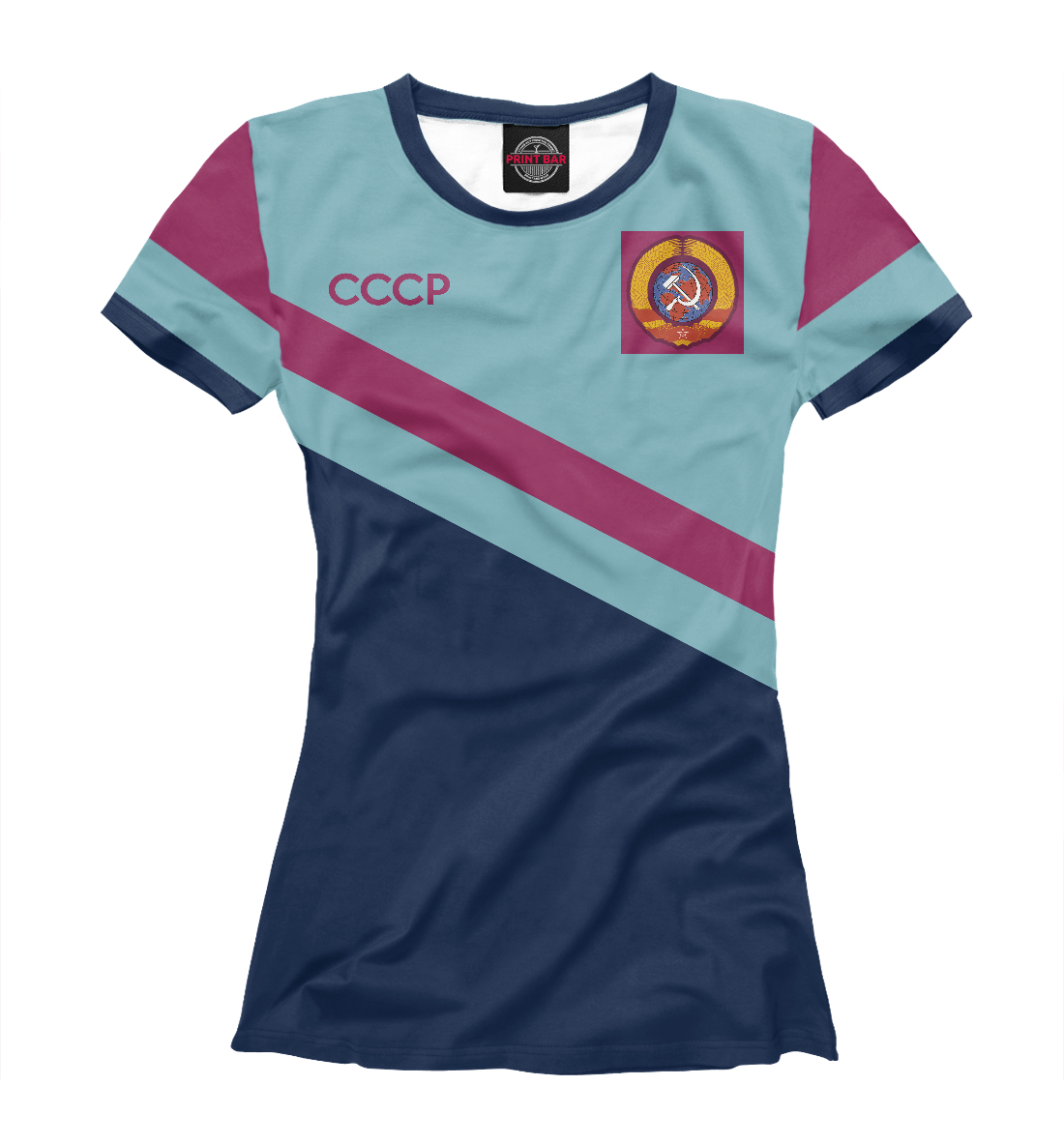 Футболка Олимпийка СССР для девочек, артикул: SSS-941261-fut-1mp
