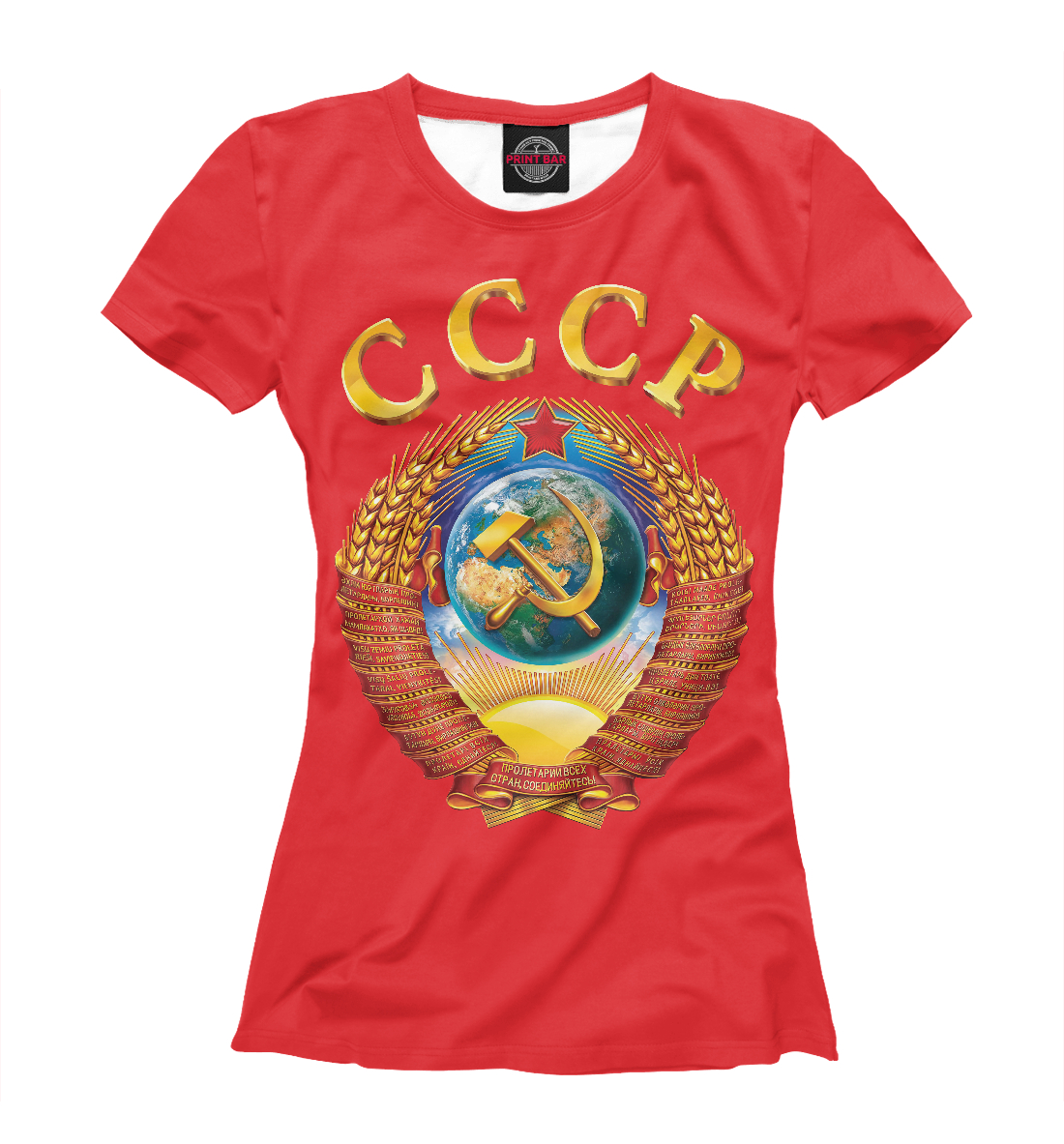 Футболка СССР для девочек, артикул: SSS-268031-fut-1mp
