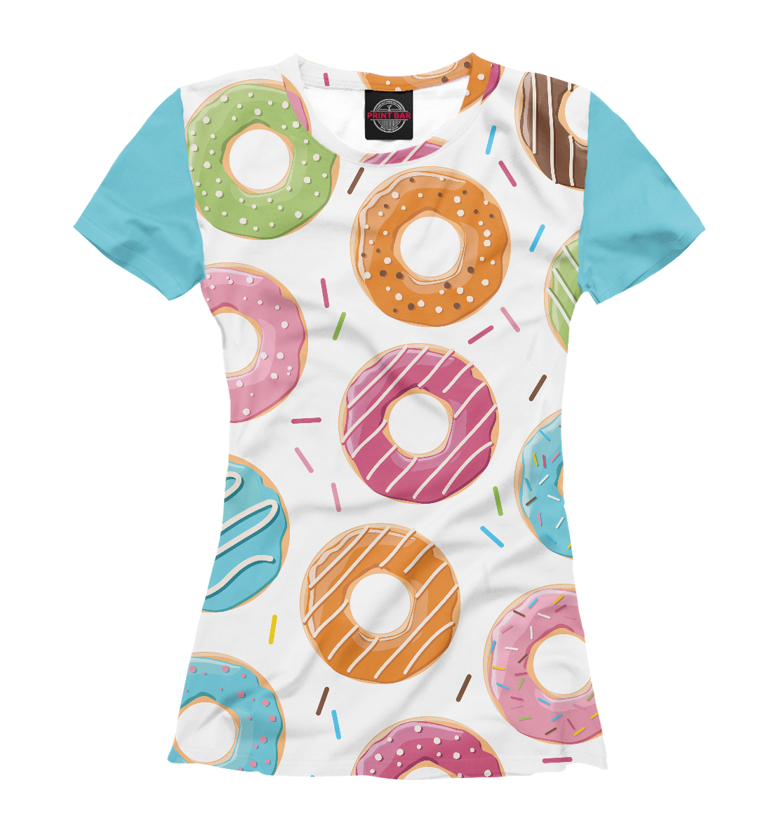 Футболка Пончики для девочек, артикул: EDA-898062-fut-1mp