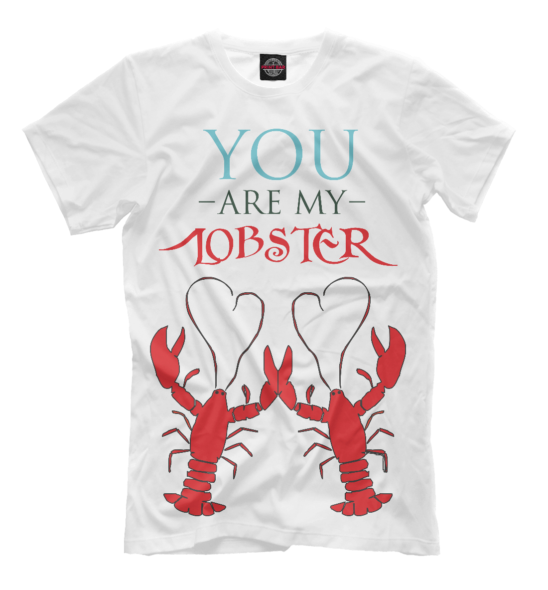 Детская Футболка с принтом You are my lobster для мальчиков, артикул 14F-969615-fut-2mp