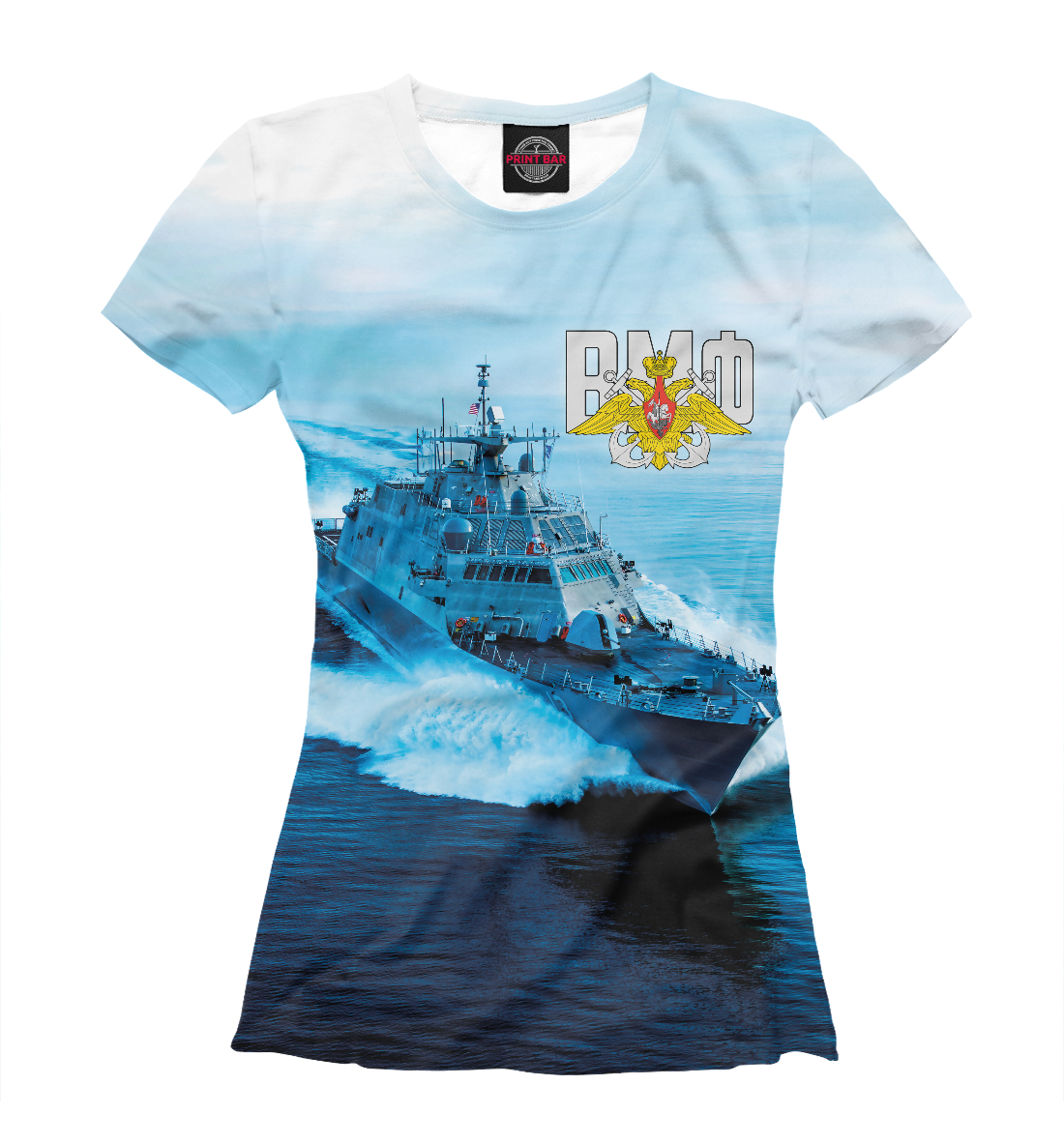 Футболка Военно Морской Флот для женщин, артикул: VMF-743121-fut-1mp