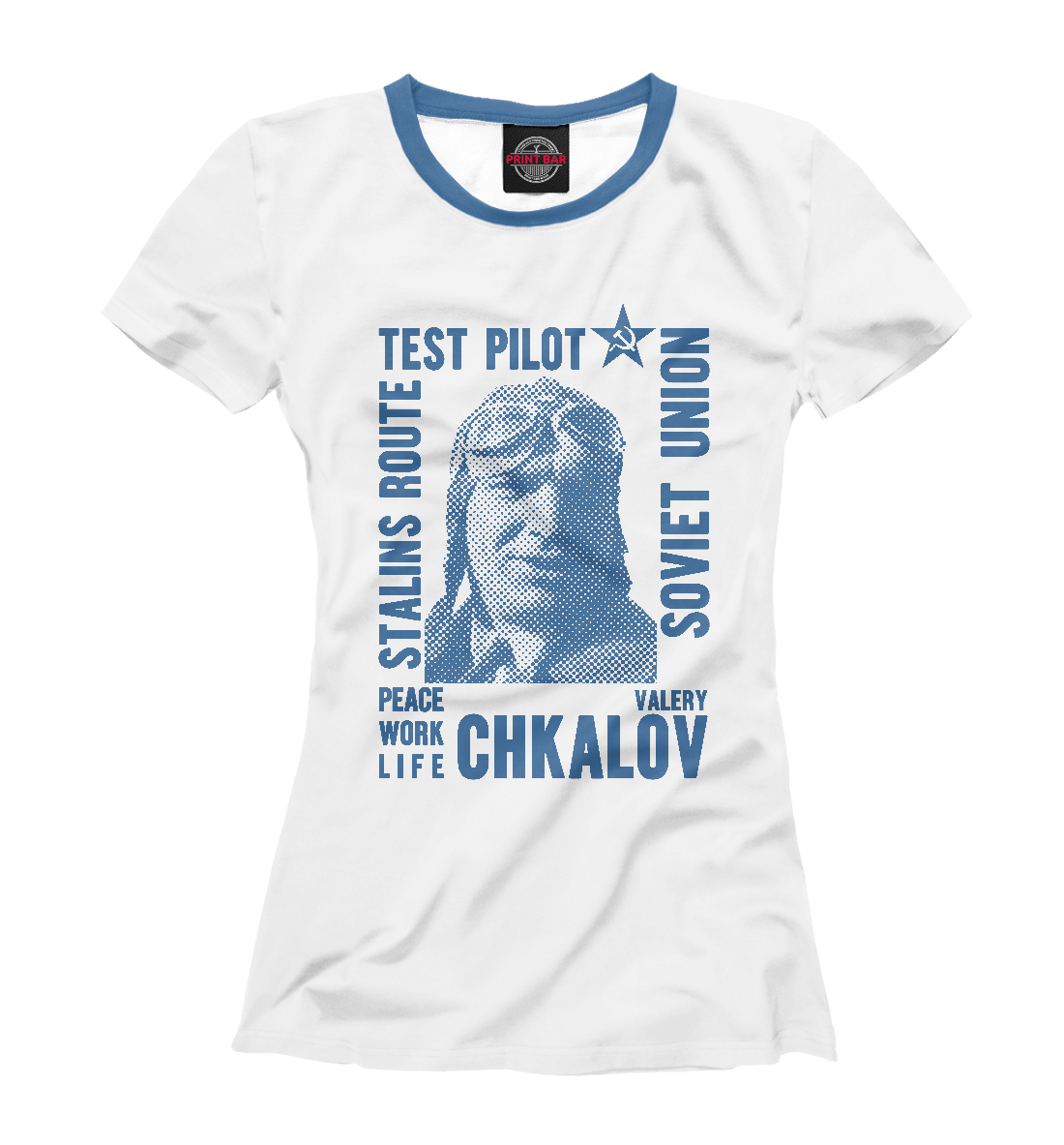 Футболка Валерий Чкалов для женщин, артикул: VVS-537897-fut-1mp